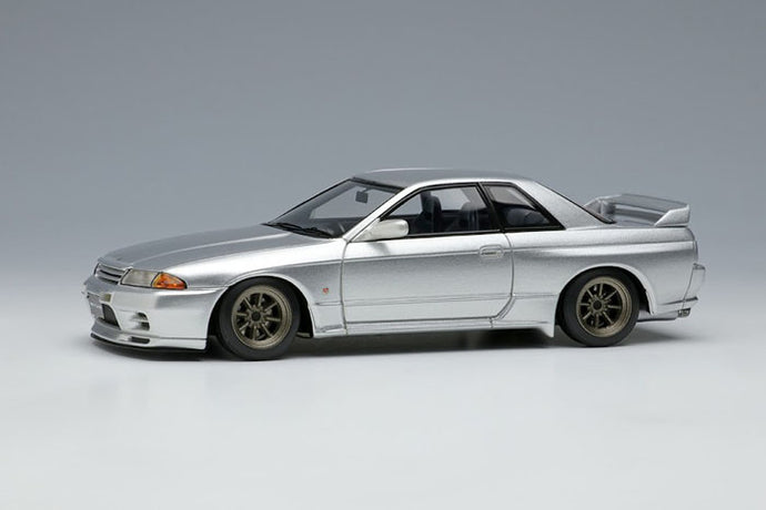 EIDOLON EM424C Nissan Skyline GT-R (BNR32) (RS Watanabe 8 spoke) Jet Silver Metallic Limited 50pcs