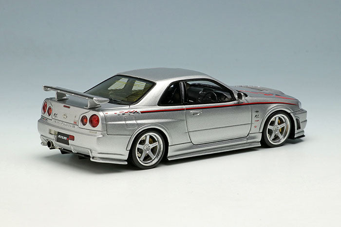 Laden Sie das Bild in Galerie -Viewer, Pre-Order EIDOLON EM436A Nissan Skyline GT-R (BNR34) NISMO R-tune Silver
