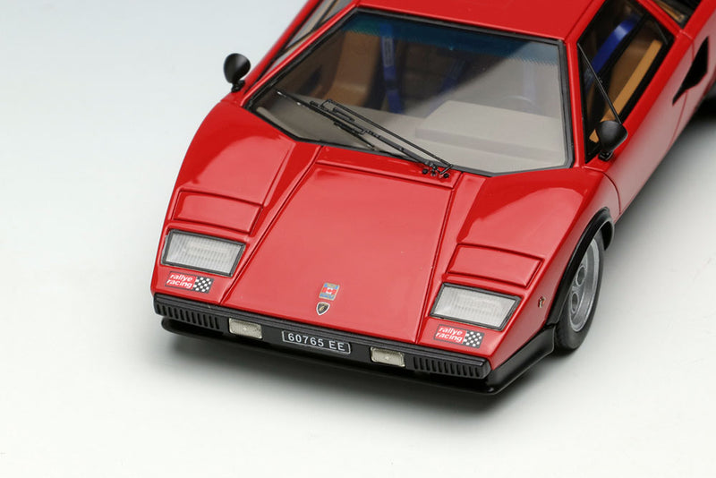 Cargue la imagen en el visor de la galería, Reserva EIDOLON EM439B Lamborghini Countach LP400/500 Walter Wolf Ch.1120148 1975 Rojo con pegatina Rally Racing
