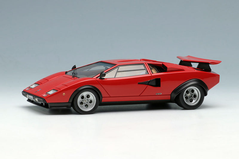 Laden Sie das Bild in Galerie -Viewer, Pre-Order EIDOLON EM439B Lamborghini Countach LP400/500 Walter Wolf  Ch.1120148 1975 Red with Rally Racing Sticker
