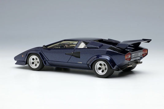 EIDOLON EM446C Lamborghini Countach LP5000S with Wing 1982 Metallic Dark Blue