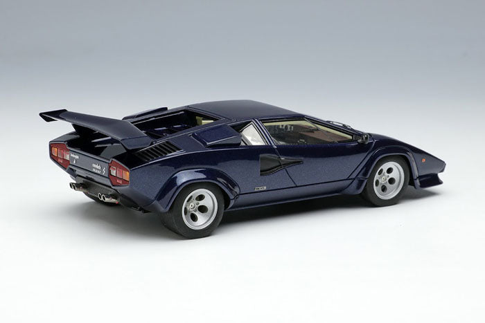 Carica immagine in Galleria Viewer, EIDOLON EM446C Lamborghini Countach LP5000S with Wing 1982 Metallic Dark Blue
