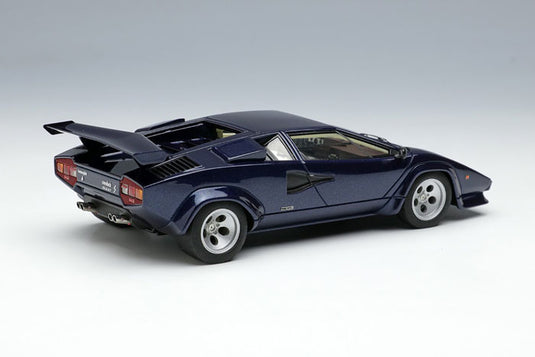 EIDOLON EM446C Lamborghini Countach LP5000S with Wing 1982 Metallic Dark Blue