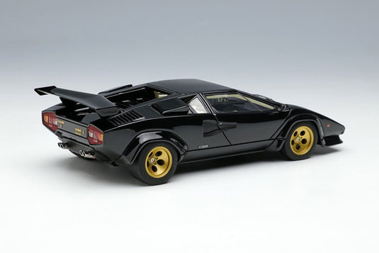 EIDOLON EM446E Lamborghini Countach LP5000S avec aile 1982 Noir Limité 40pcs