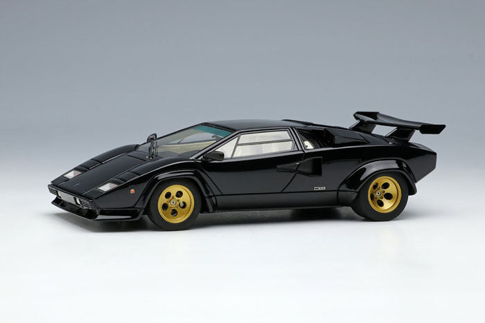 Cargue la imagen en el visor de la galería, EIDOLON EM446E Lamborghini Countach LP5000S con ala 1982 Negro Limitado 40 piezas
