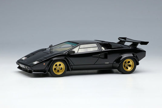 EIDOLON EM446E Lamborghini Countach LP5000S avec aile 1982 Noir Limité 40pcs