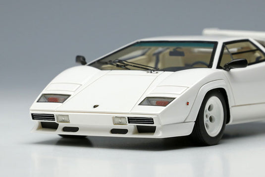 EIDOLON EM446H Lamborghini Countach LP5000S with Wing 1982 Pearl White