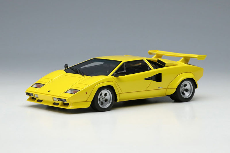 Chargez l&#39;image dans la visionneuse de la galerie, EIDOLON EM446I Lamborghini Countach LP5000S avec aile 1982 Jaune
