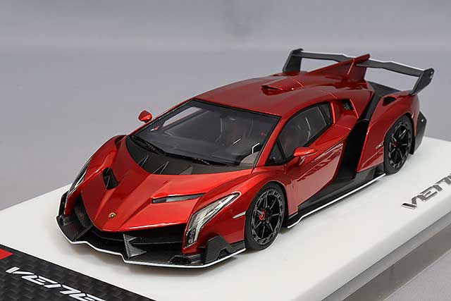 Chargez l&#39;image dans la visionneuse de la galerie, EIDOLON 1/43 Lamborghini Veneno 2013 Candy Red
