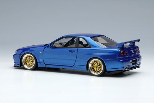 EIDOLON EM509A Nissan Skyline GT-R (BNR34) V-Spec II 2000 (roue BBS LM) Bleu Bayside