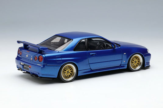 EIDOLON EM509A Nissan Skyline GT-R (BNR34) V-Spec II 2000 (roue BBS LM) Bleu Bayside