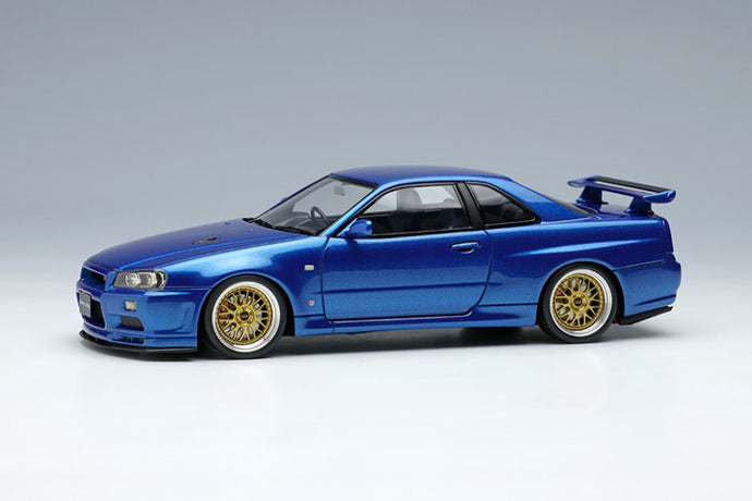 EIDOLON EM509A Nissan Skyline GT-R (BNR34) V-Spec II 2000 (Rueda BBS LM) Bayside Azul