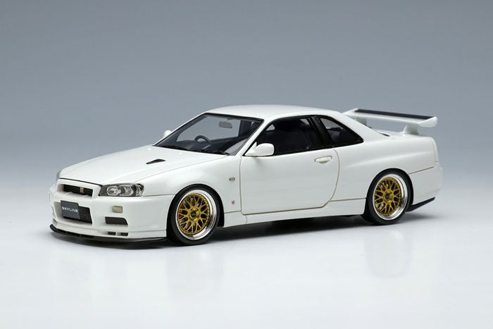 Chargez l&#39;image dans la visionneuse de la galerie, EIDOLON EM509B Nissan Skyline GT-R (BNR34) V-Spec II 2000 (roue BBS LM) blanc
