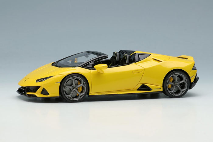 Cargue la imagen en el visor de la galería, EIDOLON EM522D Lamborghini Huracan EVO Spider 2019 (rueda AESIR) Amarillo Perla Limitado 50uds
