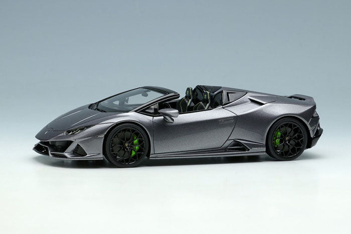 Cargue la imagen en el visor de la galería, EIDOLON EM523C Lamborghini Huracan EVO Spyder 2019 (rueda NARVI) Grigio Lynx Limited 70 piezas
