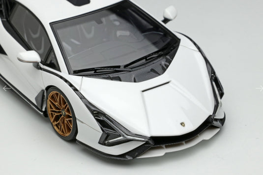 EIDOLON EM533B 1/43 Lamborghini Sian FKP 37 2019 Résine Bianco Monocerus