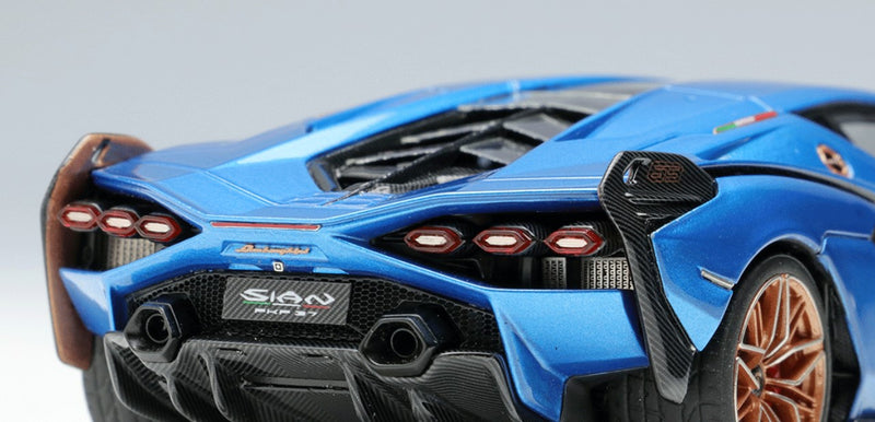 Laden Sie das Bild in Galerie -Viewer, EIDOLON EM533D 1/43 Lamborghini Sian FKP 37 2019 Blu Aegeus Resin
