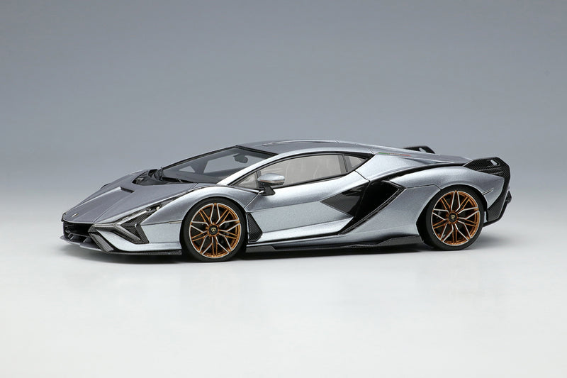 Chargez l&#39;image dans la visionneuse de la galerie, EIDOLON EM533E 1/43 Lamborghini Sian FKP 37 2019 Grigio Antares Résine
