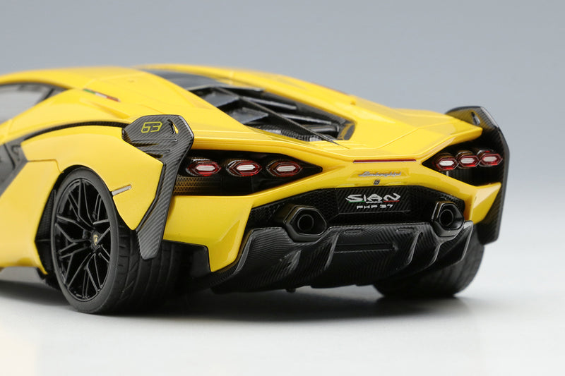 Chargez l&#39;image dans la visionneuse de la galerie, EIDOLON EM533F 1/43 Lamborghini Sian FKP 37 2019 Giallo Inti Résine
