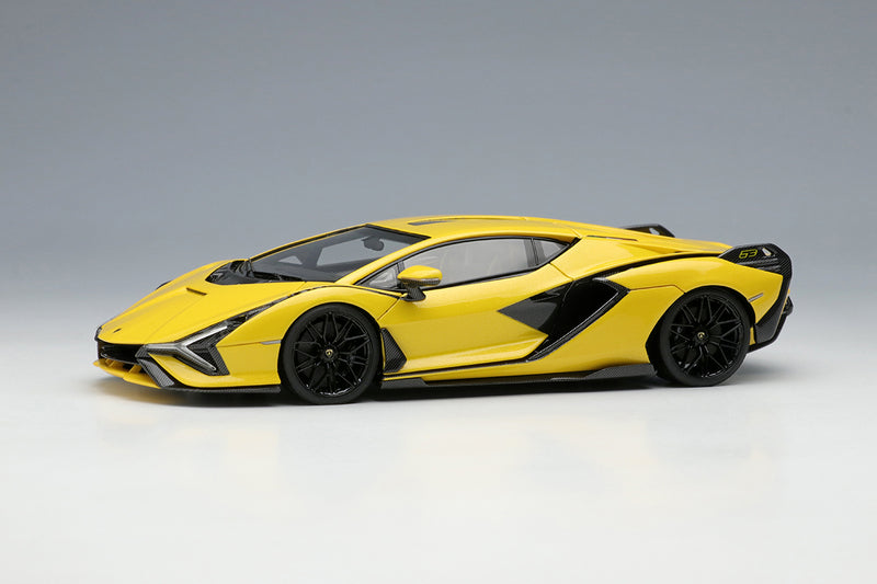 Cargue la imagen en el visor de la galería, EIDOLON EM533F 1/43 Lamborghini Sian FKP 37 2019 Giallo Inti Resina
