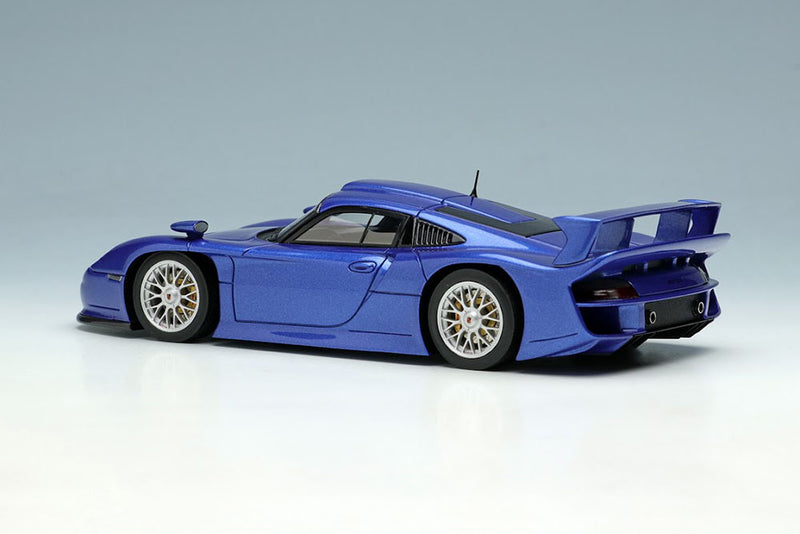 Laden Sie das Bild in Galerie -Viewer, EIDOLON EM554E Porsche 911GT1 EVO Street version 1997 Metallic Blue Limited 50pcs
