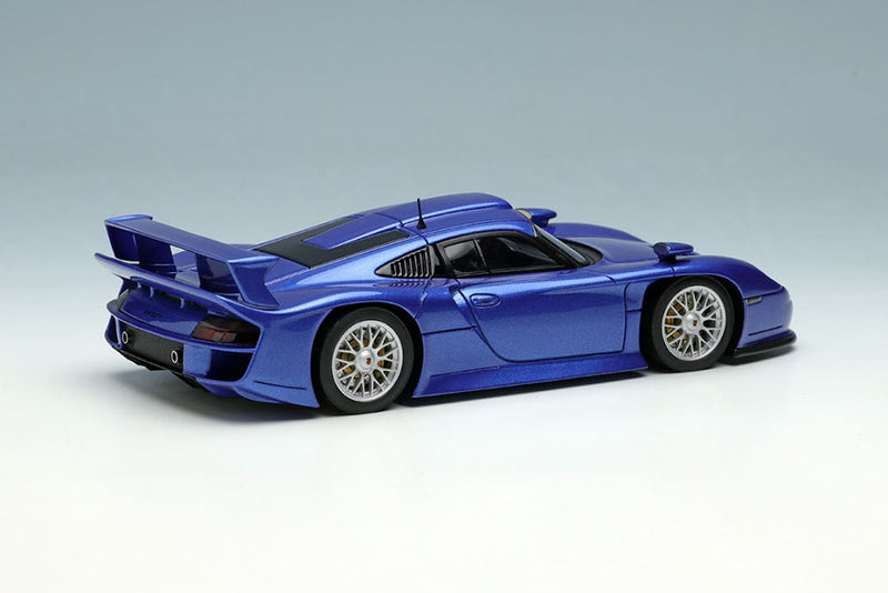 Laden Sie das Bild in Galerie -Viewer, EIDOLON EM554E Porsche 911GT1 EVO Street version 1997 Metallic Blue Limited 50pcs
