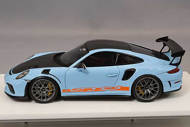 Chargez l&#39;image dans la visionneuse de la galerie, EIDOLON 1/43 Porsche 911 (991.2) GT3 RS Weissach Package 2018 Gulf Blue
