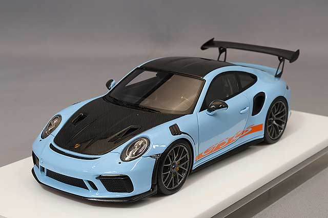 Laden Sie das Bild in Galerie -Viewer, EIDOLON 1/43 Porsche 911 (991.2) GT3 RS Weissach Package 2018 Gulf Blue
