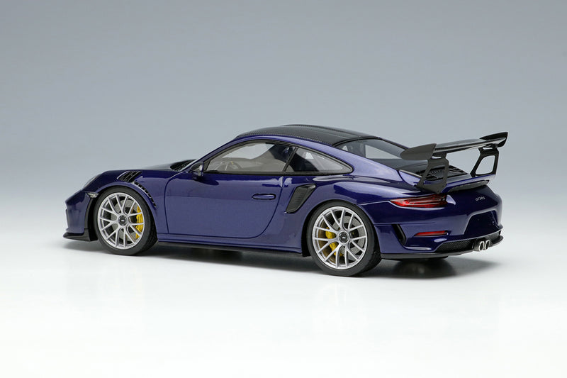 Load image into Gallery viewer, EIDOLON EM574H 1/43 Porsche 911 991.2 GT3 RS Weissach Package 2018 Iris Blue Metallic Resin
