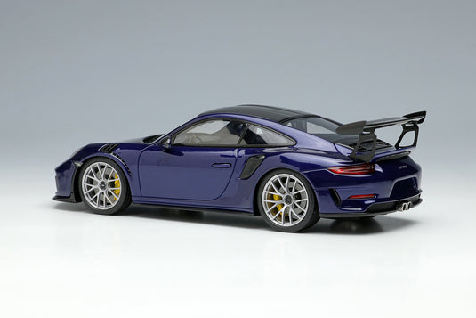 EIDOLON EM574H 1/43 Porsche 911 991.2 GT3 RS Weissach Package 2018 Résine métallisée bleu iris