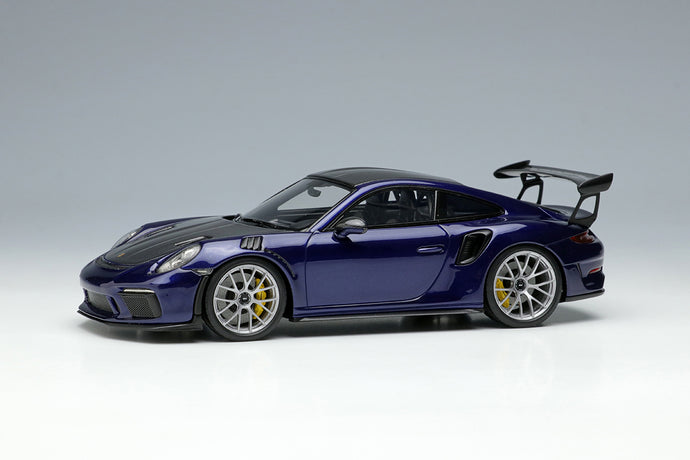 EIDOLON EM574H 1/43 Porsche 911 991.2 GT3 RS Weissach Package 2018 Iris Blue Metallic Resin