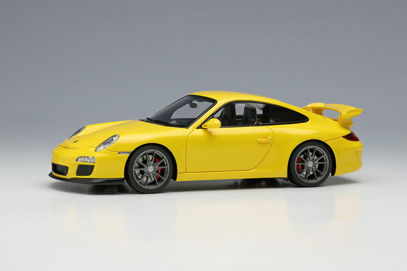 Chargez l&#39;image dans la visionneuse de la galerie, EIDOLON EM602E Porsche 911 (997.2) GT3 2010 Vitesse Jaune Limité 50pcs
