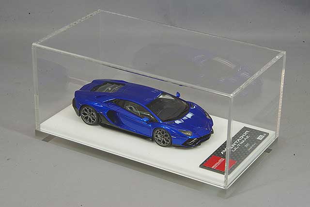 Laden Sie das Bild in Galerie -Viewer, EIDOLON 1/43 Lamborghini Aventador LP780-4 Ultimae 2021 Blu Nereid
