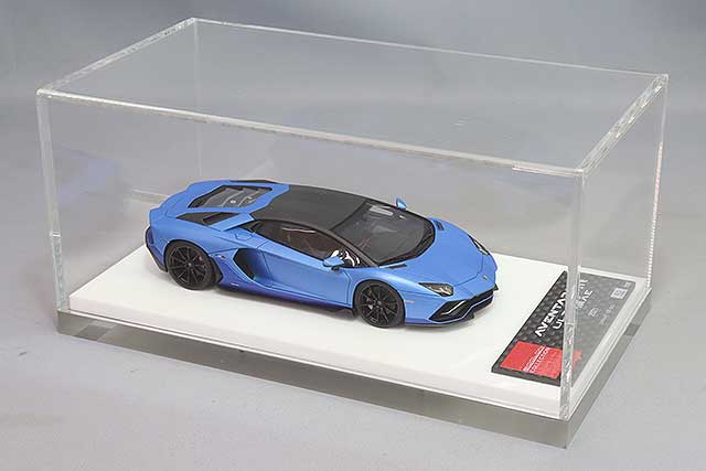 Cargue la imagen en el visor de la galería, EIDOLON 1/43 Lamborghini Aventador LP780-4 Ultimae 2021 Blu Aryone/Blu Meht/Nireo Wheels
