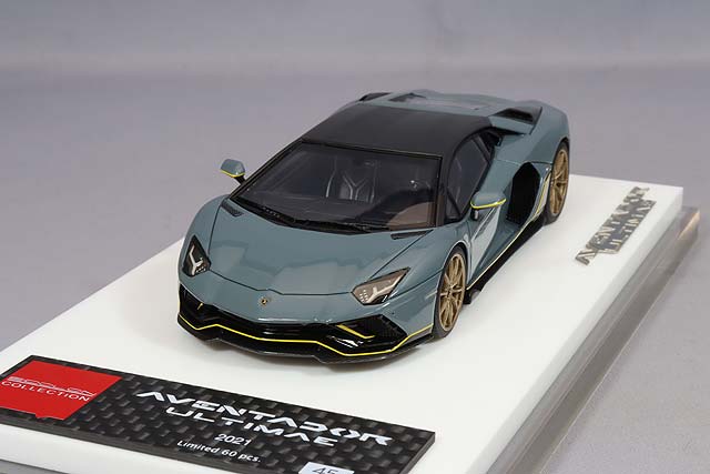 Cargue la imagen en el visor de la galería, EIDOLON 1/43 Lamborghini Aventador LP780-4 Ultimae 2021 Nireo Wheels Grigio Telesto
