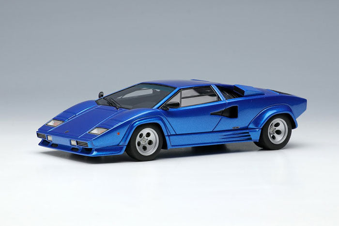 Chargez l&#39;image dans la visionneuse de la galerie, EIDOLON EM652C Lamborghini Countach LP5000 QV 1988 Bleu Métallique Limité 50pcs
