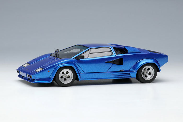 Chargez l&#39;image dans la visionneuse de la galerie, EIDOLON EM652C Lamborghini Countach LP5000 QV 1988 Bleu Métallique Limité 50pcs
