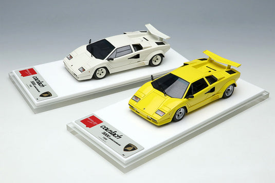 EIDOLON EM652D Lamborghini Countach LP5000 QV 1988 with Rear Wing White Limited 80pcs