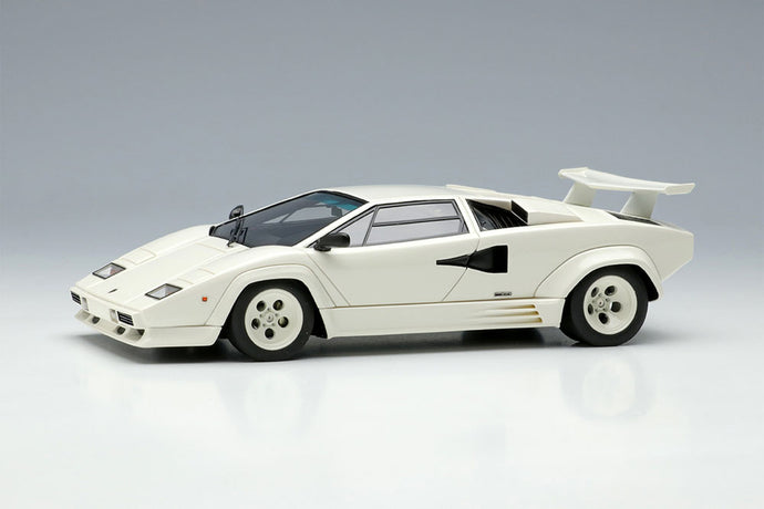 EIDOLON EM652D Lamborghini Countach LP5000 QV 1988 with Rear Wing White Limited 80pcs