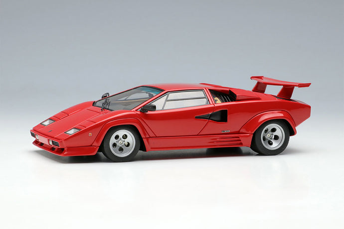 EIDOLON EM652F Lamborghini Countach LP5000 QV 1988 con alerón trasero Rojo Limitado 50 piezas