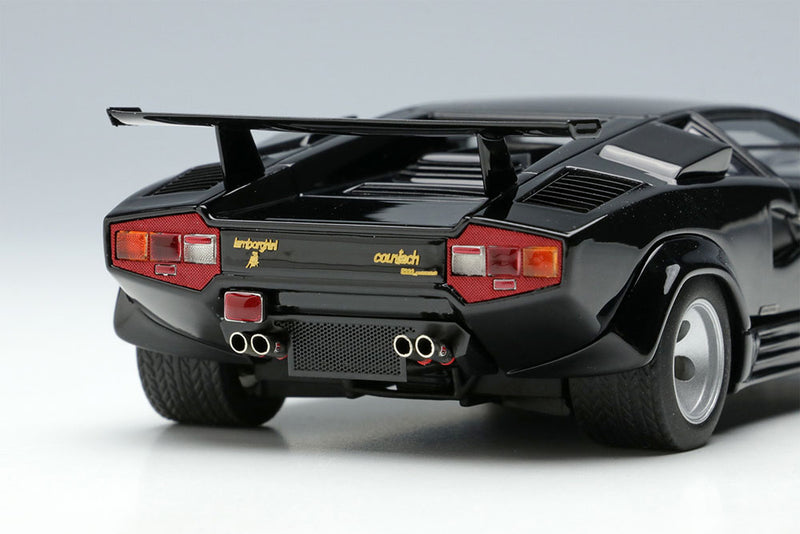 Laden Sie das Bild in Galerie -Viewer, EIDOLON EM652G Lamborghini Countach LP5000 QV 1988 with Rear Wing Black Limited 50pcs
