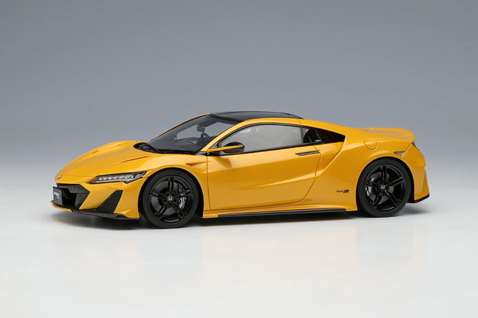 EIDOLON EM673J 1/43 Honda NSX Type S 2021 Indy Yellow Pearl 2 Resin