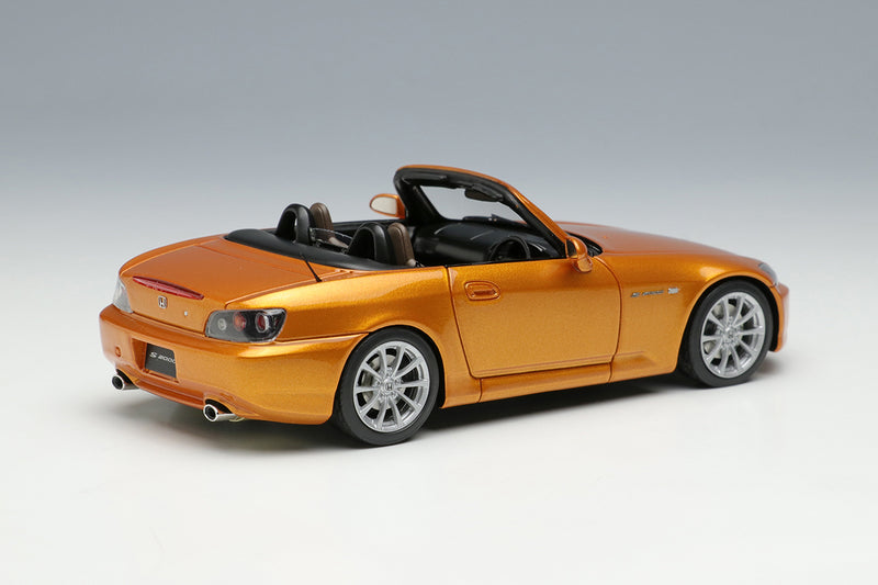 Chargez l&#39;image dans la visionneuse de la galerie, EIDOLON EM677F Honda S2000 (AP2) 2005 Neuf Imola Orange Perle 1/43
