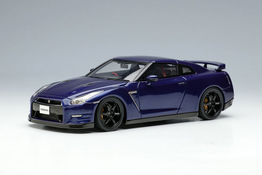 EIDOLON EM683D Nissan GT-R Track édition conçue par Nismo 2015 Aurora Flare Blue Pearl Limited 50pcs