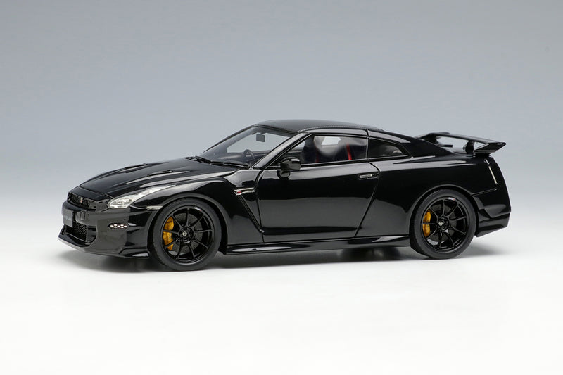 Chargez l&#39;image dans la visionneuse de la galerie, EIDOLON EM696F Nissan GT-R Track édition conçue par Nismo T-spec 2024 Meteor Flake Black Pearl Limited 50pcs 1/43
