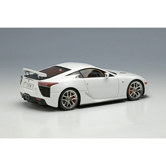 EIDOLON EM698A 1/43 Lexus LFA 2010 Rear Wing Up Whitest White Resin