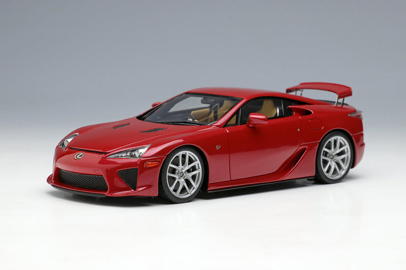 Laden Sie das Bild in Galerie -Viewer, EIDOLON EM698C Lexus LFA 2010 Rear wing up Pearl Red Limited 80pcs 1/43
