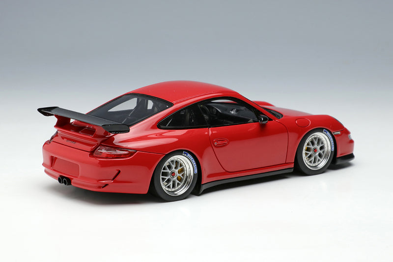 Laden Sie das Bild in Galerie -Viewer, EIDOLON EM710B Porsche 911 (997) GT3 RS (BBS Cup Wheel) Guards Red Limited 60pcs 1/43
