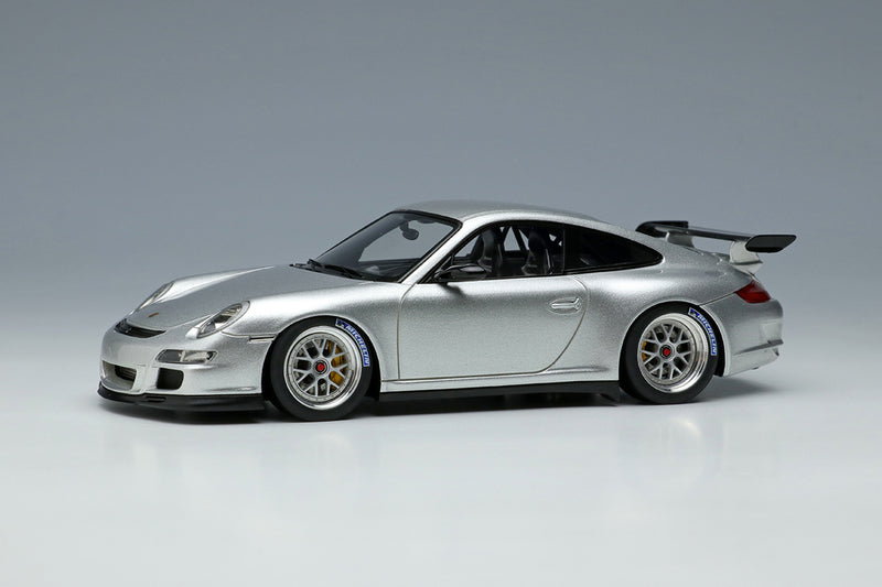 Cargue la imagen en el visor de la galería, EIDOLON EM710C Porsche 911 (997) GT3 RS (Rueda de Copa BBS) Plata Limitada 60 piezas 1/43
