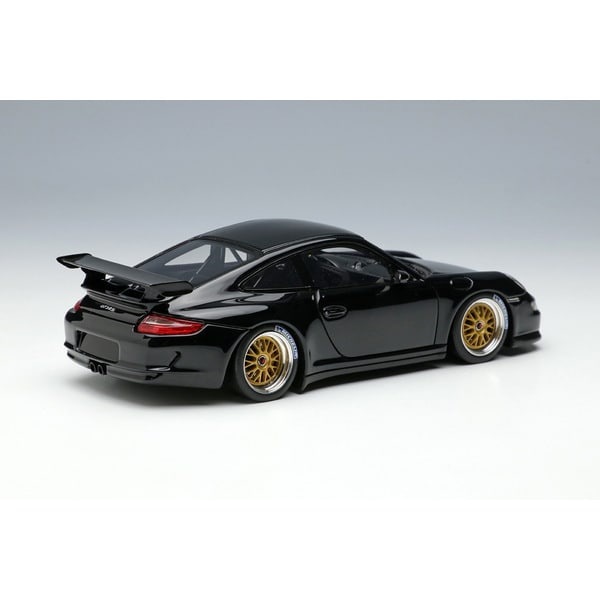 Chargez l&#39;image dans la visionneuse de la galerie, EIDOLON EM711A Porsche 911 (997) GT3 RS (roue BBS LM) Noir Limité 100pcs 1/43
